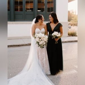 Revelry Cora Tulle Dress- Classic Emerald